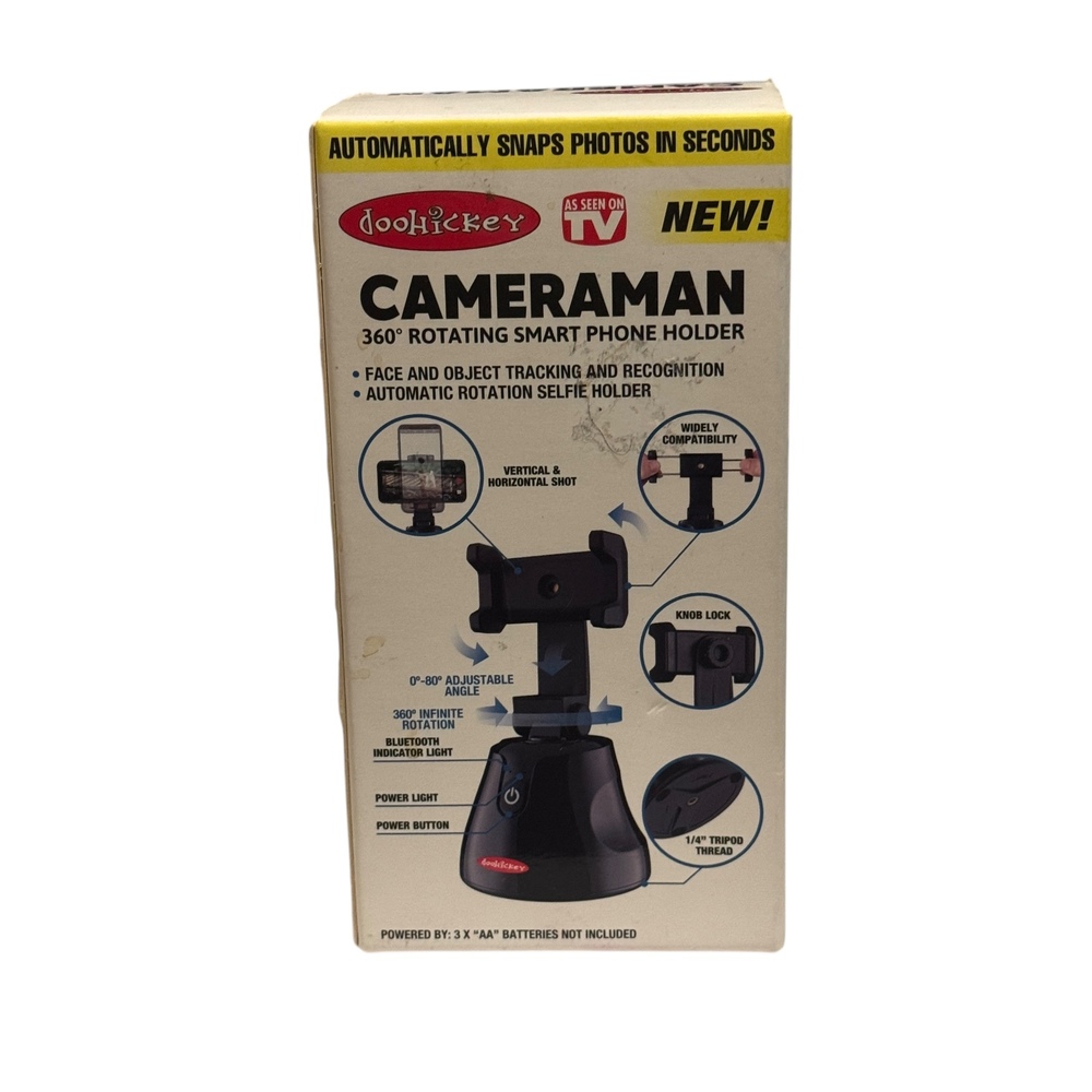 DooHickey Cameraman 360° Rotating Smart Phone Holder Face‎ Object Tracking